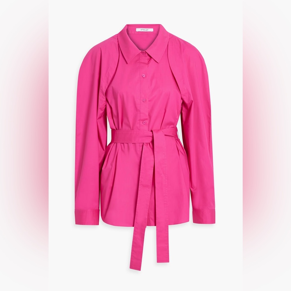 DEREK LAM 10 CROSBY Casper cotton-blend poplin shirt